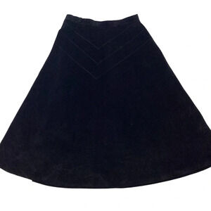 Vintage Tattoo California velvet a-line skirt